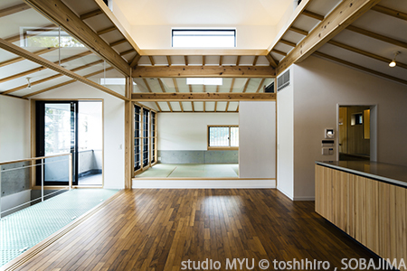 越屋根の家　画像